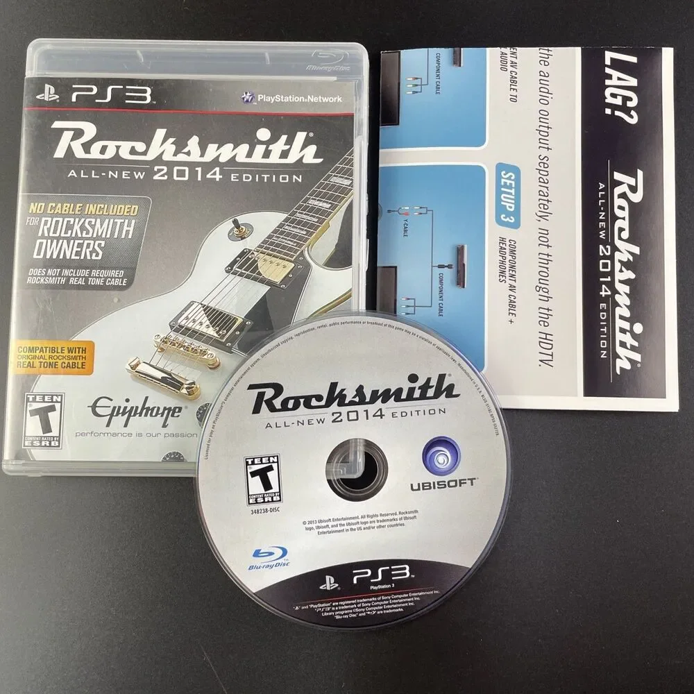 Sony PlayStation 3 Video Games Lot of 4 PS3 Dead Island Madden Rocksmith Masters